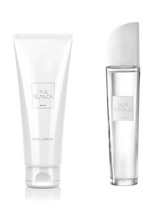 Avon набор pur blanca (парфюм 50 мл. + лосьон 125 мл)