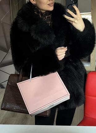 Шуба из эко-меха, размер с-м