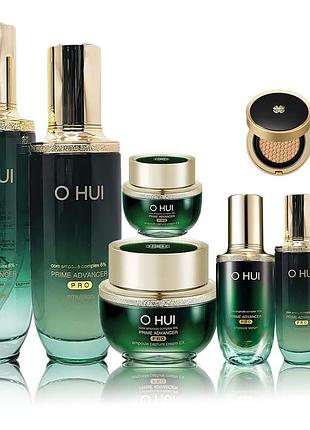 Інтенсивно зволожуюча антивікова серія з пептидами у наборі o hui prime advancer pro special set