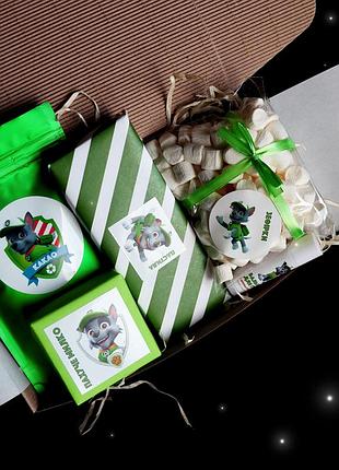 Детский бюджетный подарочный набор "щенячий патруль" рокки