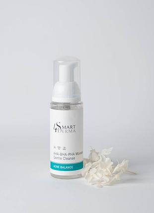 Smart4derma очищувальна пінка для жирної та комбінованої шкіри 80 мл