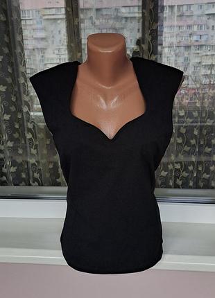 Женская черная блузка кофта майка