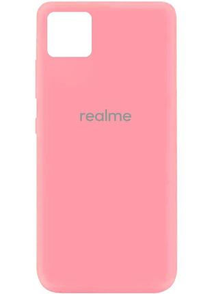 Чехол silicone cover my color full protective (a) для realme c11 рожевий / pink