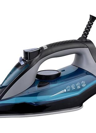 Паровой утюг steam iron sz-8016 керамическое покрытие, 3000 вт с паровым ударом 220 г/мин (синий)