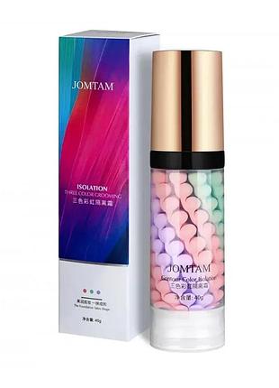 Трехцветная база под макияж jomtam contour color isolation