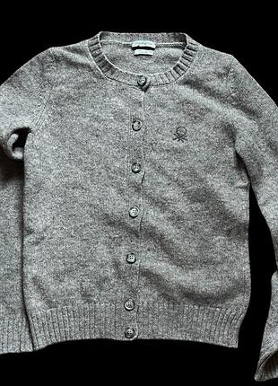 Винтажный кардиган benetton из шотландской шерсти
