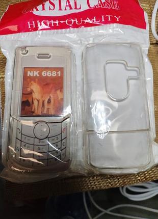 Чехол пластик "кристал" для nokia 6681