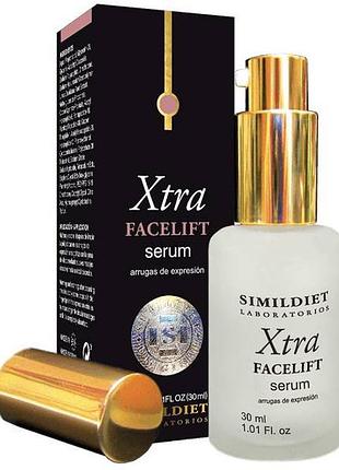 Сыворотка для коррекции морщин в зоне глаз и лба face lift serum xtra simildiet 30 мл