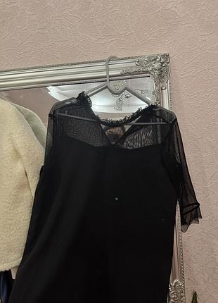 Чорна міні сукня