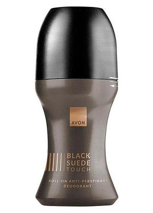 Avon дезодорант-антиперспірант з кульковим аплікатором black suede touch avon (50 мл)