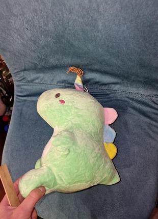 М'яка іграшка динозавр крокодил игрушка мягкая зелений динозаврик дракон