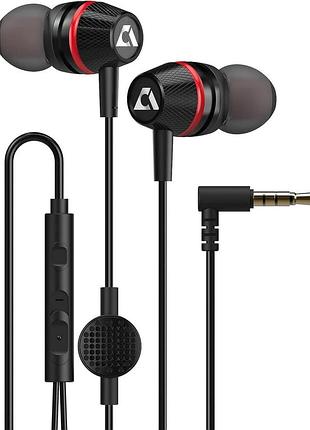 Дротові навушники 1mii ankbit з мікрофоном з роз'ємом 3,5 мм, сумісні з пристроями iphone та android, ipad