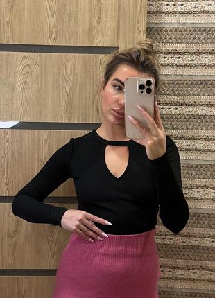 Лонгслів чорний кофта