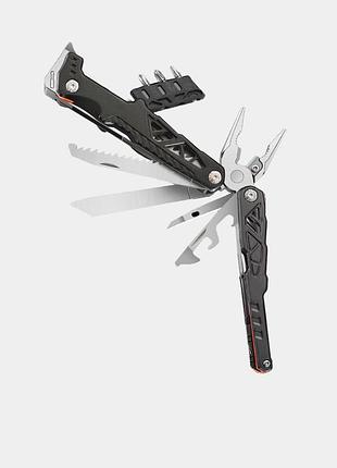 Мультитул многофункциональные плоскогубцы портативные складные black 834