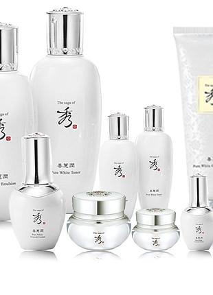 Осветляющий набор косметических средств с экстрактом лотоса the saga of xiu sunhyeyun pure white set