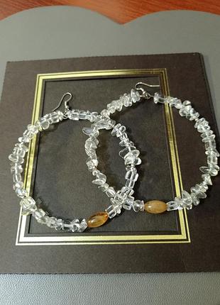 Оригинальные серьги круглые (8см)