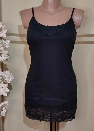 Ночная рубашка женская трикотажная с кружевом