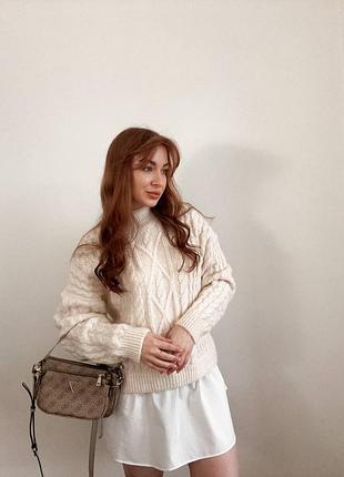 Светр туніка з імітацією сорочки 🤍