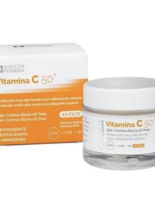 Крем для лица viseger pharma spf 50+ с витамином c, 50 мл