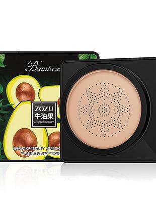 Кушон на основе экстракта авокадо zozu avocado beauty cushion cream (01 натуральный тон) 20 мл