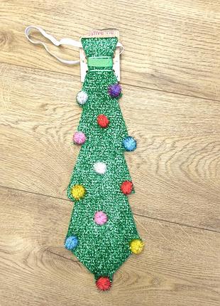 Новогодний рождественский галстук новый