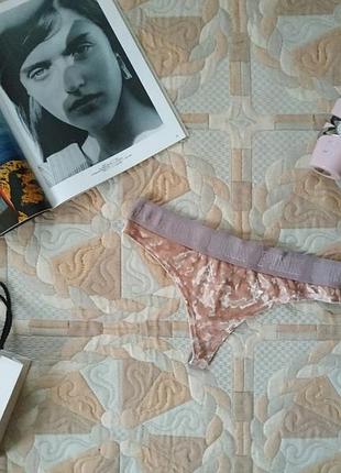 Оксамитові стрінги pink від  victoria secret