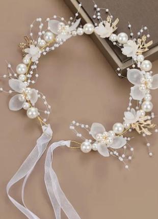 Елегантний квітковий обруч, весільні прикраси
