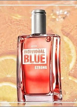 Мужская туалетная вода avon individual blue strong, 100 мл (индивидуал блу стронг эйвон)