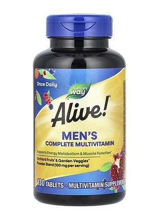 Men's complete multivitamin, nature's way, комплексні мультивітаміни для чоловіків, 130 таблеток