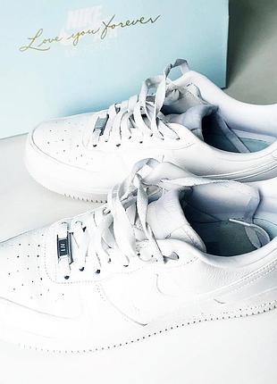 Кросівки шкіряні nike air force 1 cz8065-100 “love you forever”