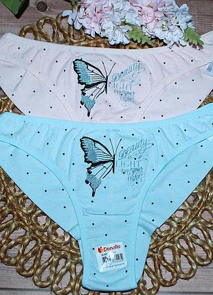 Набор 2 шт трусики бразилиана m донела donella бабочка