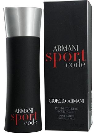 Туалетная вода мужская giorgio armani armani code sport 125 мл (original quality)
