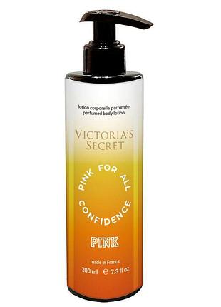Парфюмированый лосьйон для тела victoria's secret pink for all confidence brand collection 200 мл
