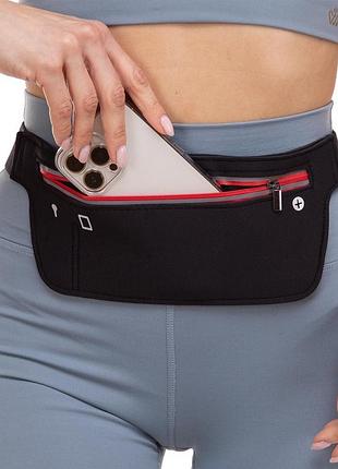 Сумка на пояс для бега yb004 красный