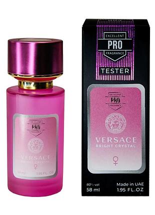 Версаче тестер про/ versace bright crystal 58 мл, жіночий