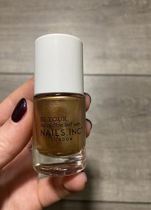 Nails.inc золотистий лак для нігтів 10ml