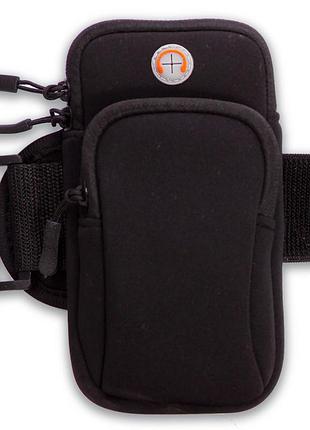 Сумка-чехол для бега на руку c-0326 черный