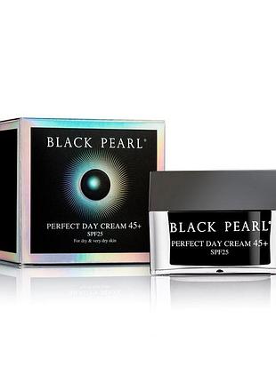Увлажняющий дневной крем против морщин 45+ spf25 для сухой и очень сухой кожи sea of spa black pearl 50мл