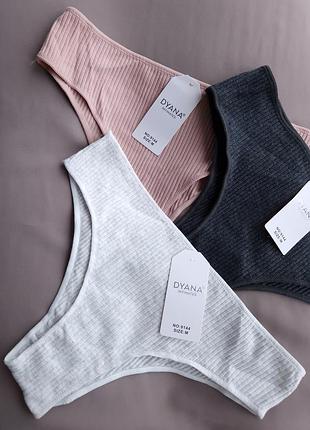 Бавовняні американки в рубчик (3 шт)