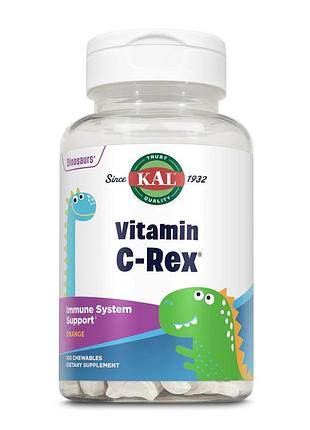Kal, dinosaurs®, витамин с, 100 мг, 100 жевательных таблеток