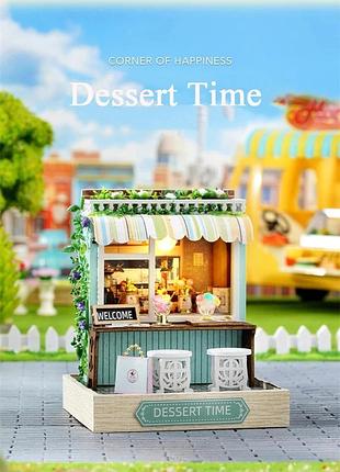 Румбокс конструктор 3d время десерта diy dessert time без оригинальной коробки roombox qt-086