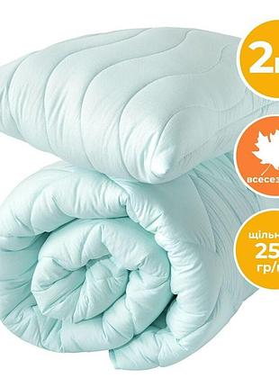 Набор полуторный tropical одеяло 140х210 см + подушка 50х70 см ideia мята антиаллергеннный всесезонный