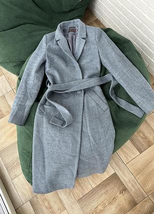 Дуже якісне пальто жіноче ozze в сіро-блактному кольорі