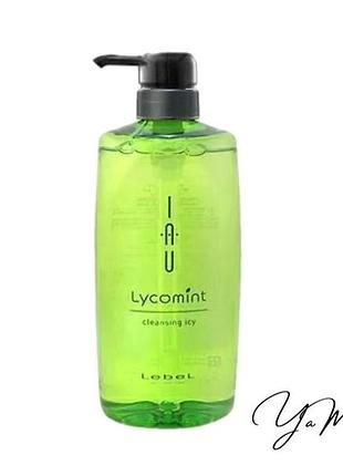 Lebel iau lycomint cleansing icy - очищаючий аромашампунь для волосся 600 мл.