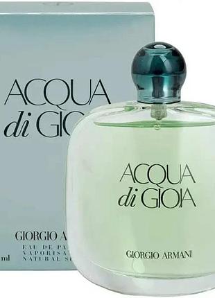 Женская парфюмированная вода giorgio armani acqua di gioia 100 мл