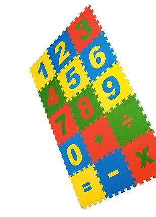 Килимок освітній для навчання цифр 40 х 60 см.