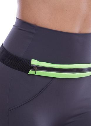 Сумка на пояс для бігу ga-1756 салатовий