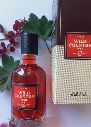 Avon туалетная вода wild country rush 75 мл,