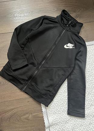 Чорна спортивна кофта на замочку зіпка найк nike для дівчинки 122 128 см 7 8 років