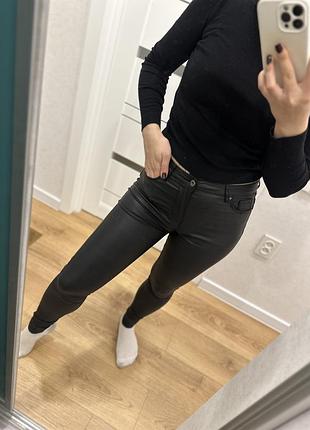 Джинси брюки штани з еко шкіри